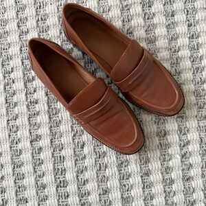 Madewell Tan Leather Loafers